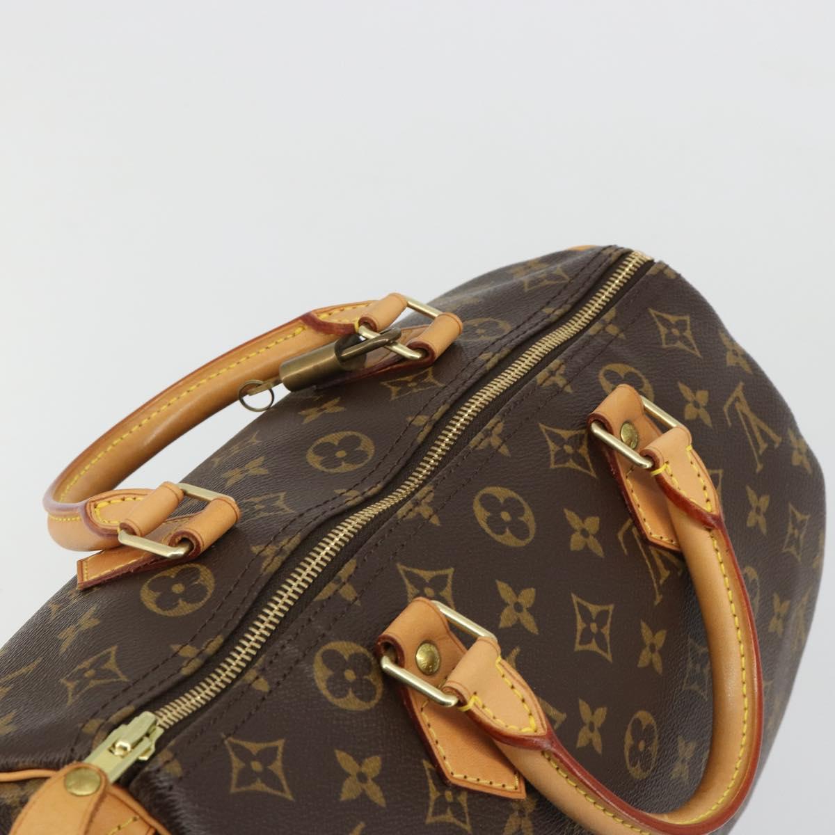 LOUIS VUITTON Monogram Speedy 30 Hand Bag M41526 LV Auth 189095SV