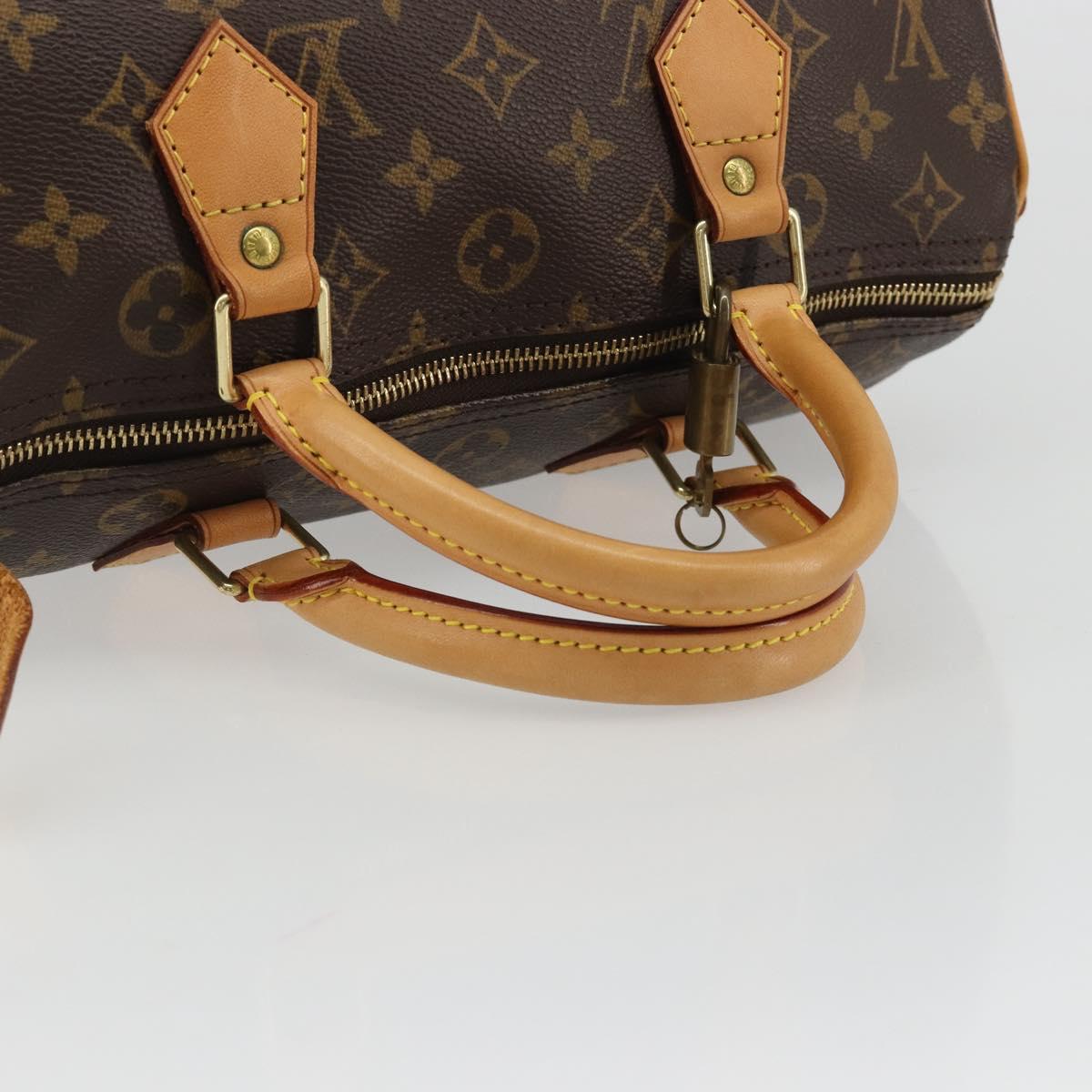 LOUIS VUITTON Monogram Speedy 30 Hand Bag M41526 LV Auth 189095SV