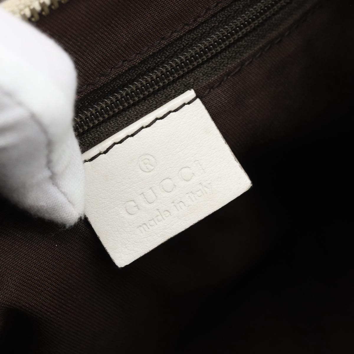 GUCCI GG Canvas Abbey Shoulder Bag Beige Gold 190525 Auth 189100A