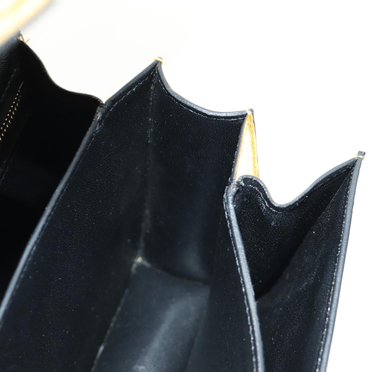 CELINE Shoulder Bag Leather Gold Auth 189106M