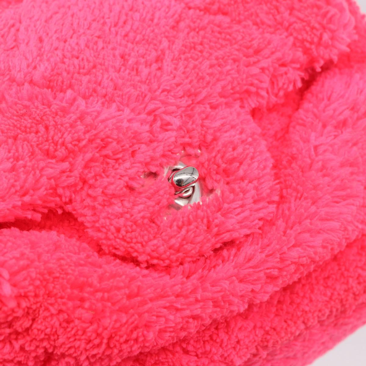 CHANEL Matelasse Chain Backpack pile Pink Silver CC Auth 189107M