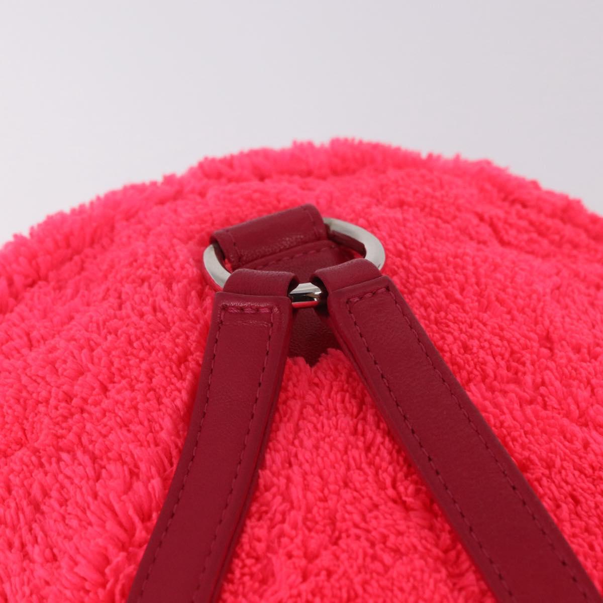 CHANEL Matelasse Chain Backpack pile Pink Silver CC Auth 189107M