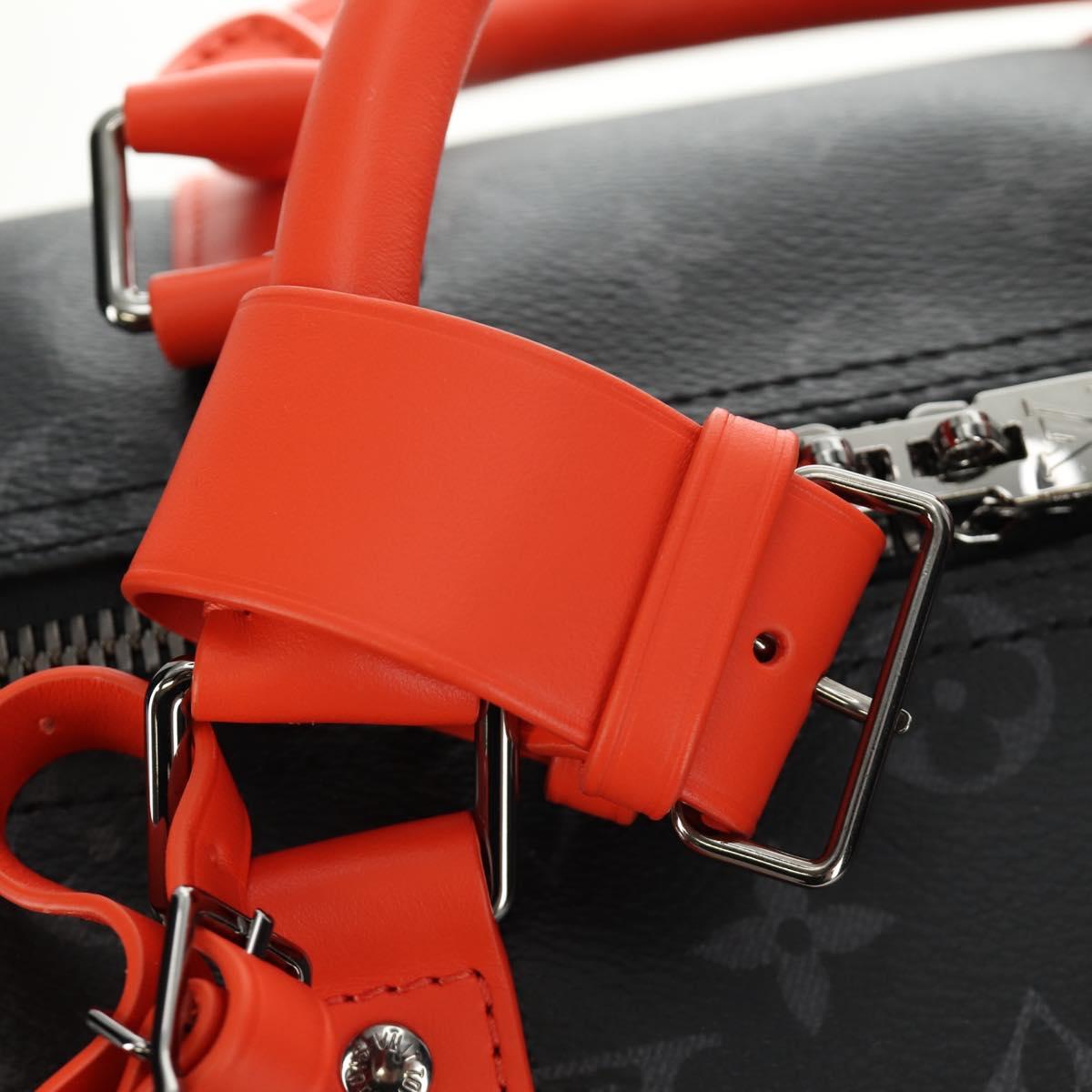 LOUIS VUITTON Monogram Eclipse Keepall Bandouliere 45 M15251 LV Auth 189113SAM