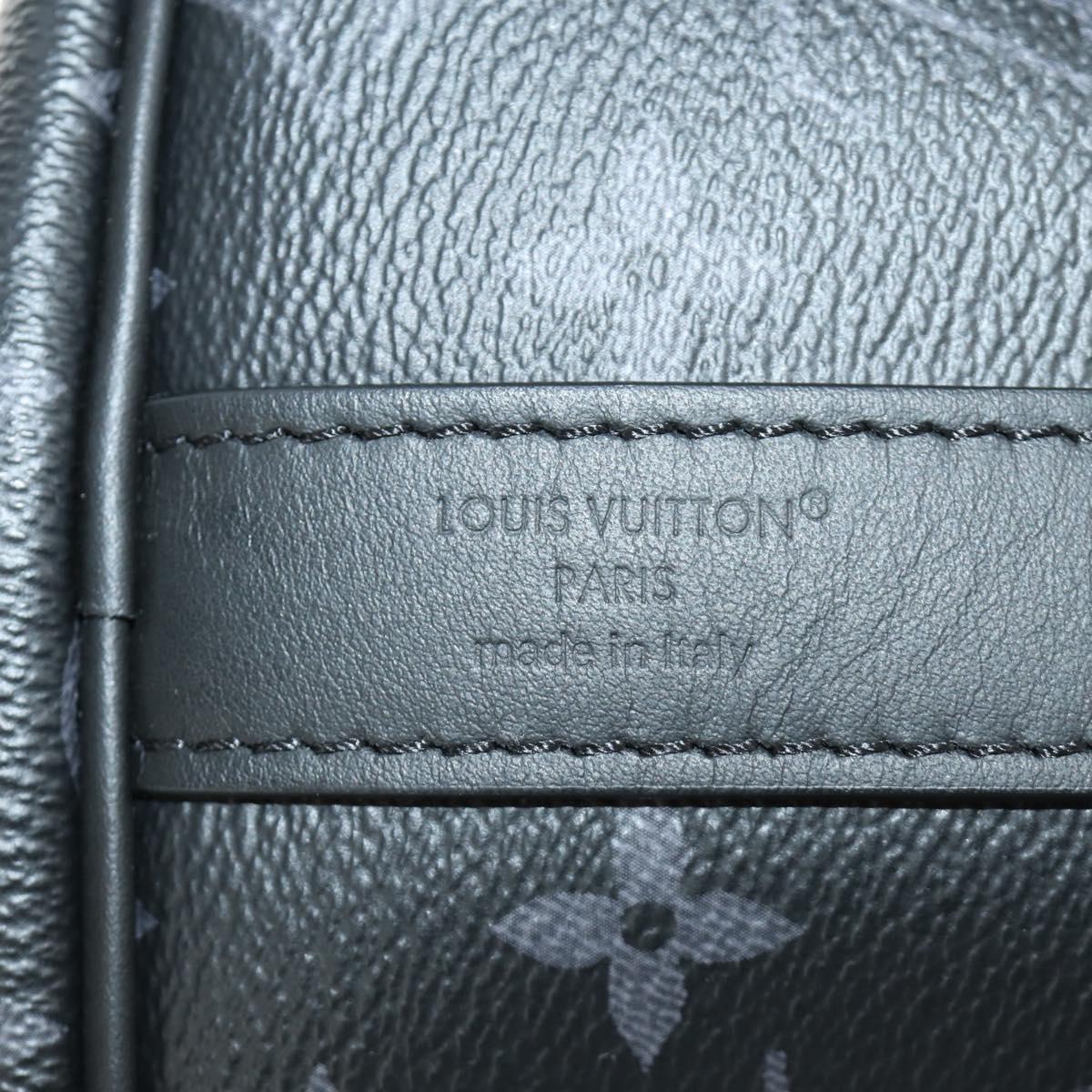 LOUIS VUITTON Monogram Eclipse Keepall Bandouliere 45 M15251 LV Auth 189113SAM