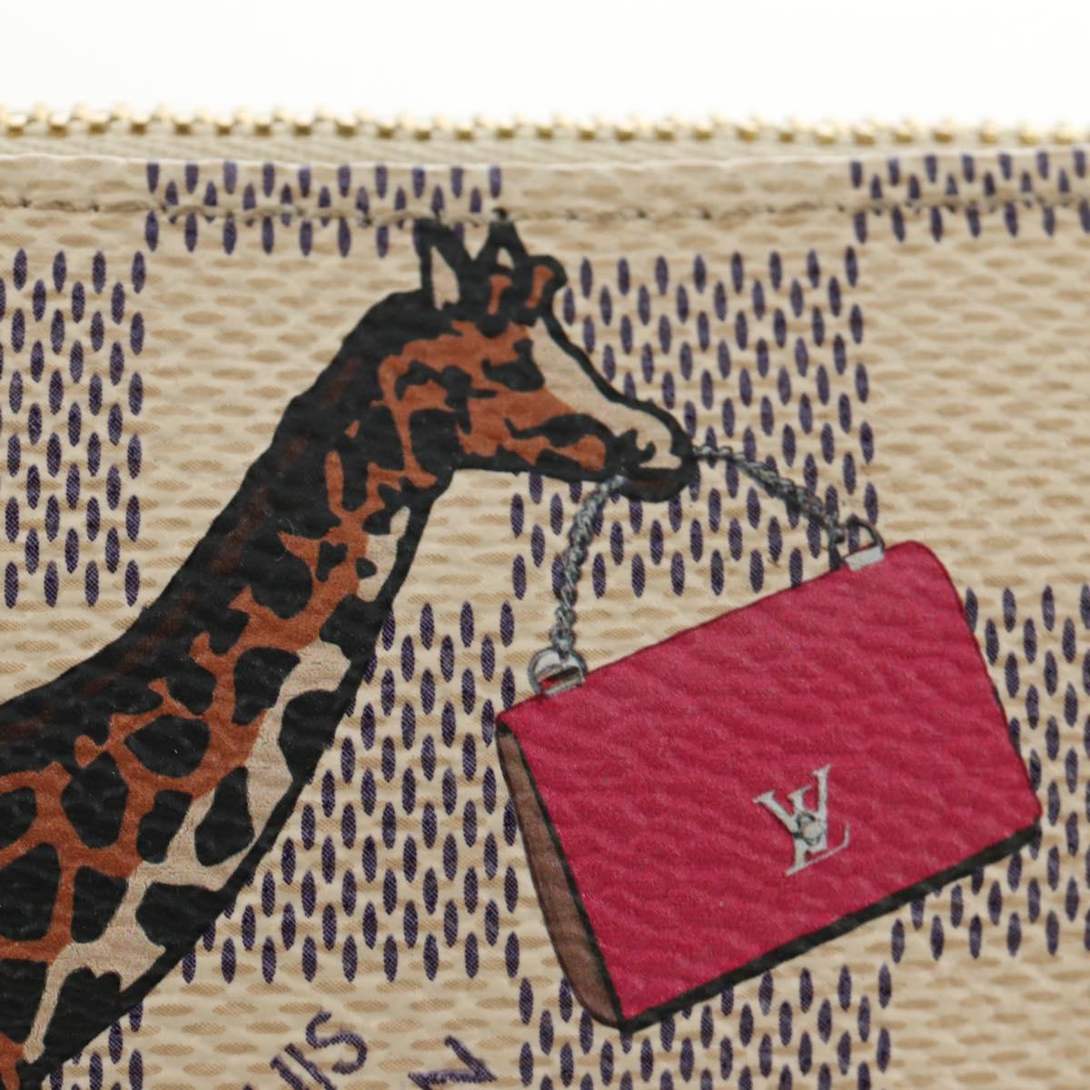 LOUIS VUITTON Damier Azur Mini Pochette Accessoires N58010 LV Auth 189119M