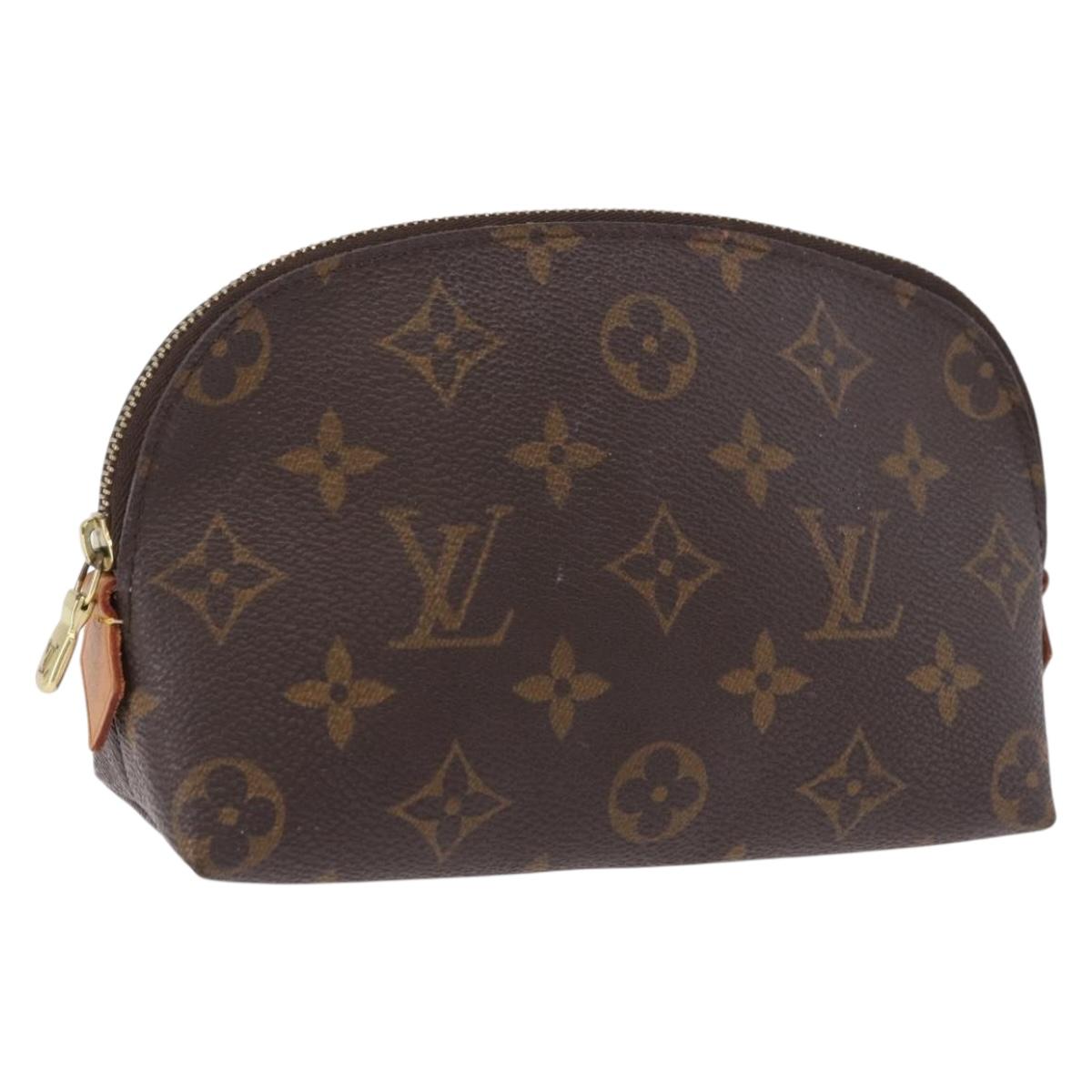 LOUIS VUITTON Monogram Pochette Cosmetic PM M47515 LV Auth 189138