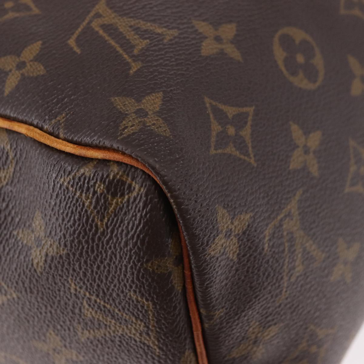 LOUIS VUITTON Monogram Speedy 30 Hand Bag M41526 LV Auth 189139