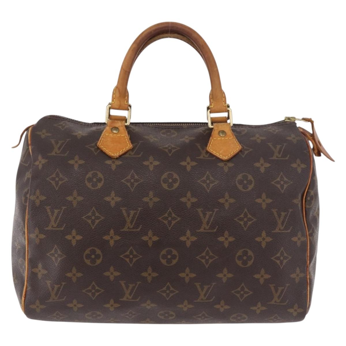 LOUIS VUITTON Monogram Speedy 30 Hand Bag M41526 LV Auth 189139