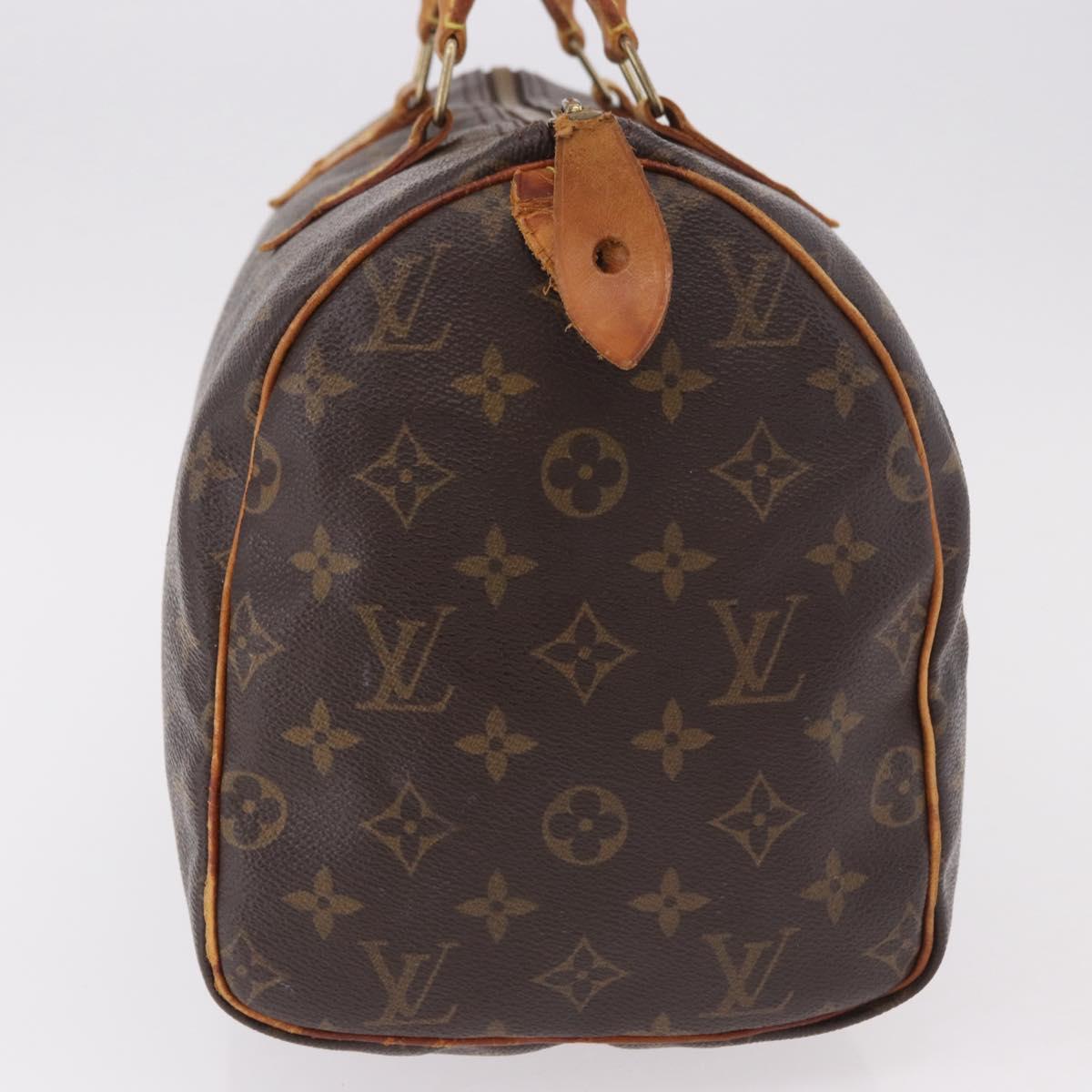 LOUIS VUITTON Monogram Speedy 30 Hand Bag M41526 LV Auth 189139
