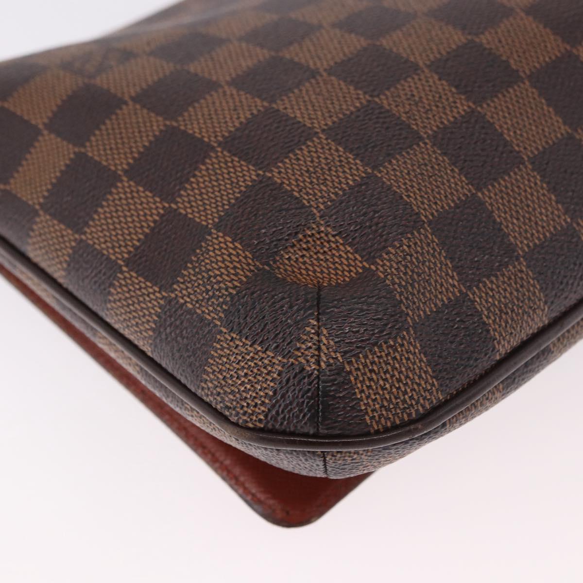 LOUIS VUITTON Damier Ebene Musette Tango Long Shoulder Bag N51301 LV Auth 189143