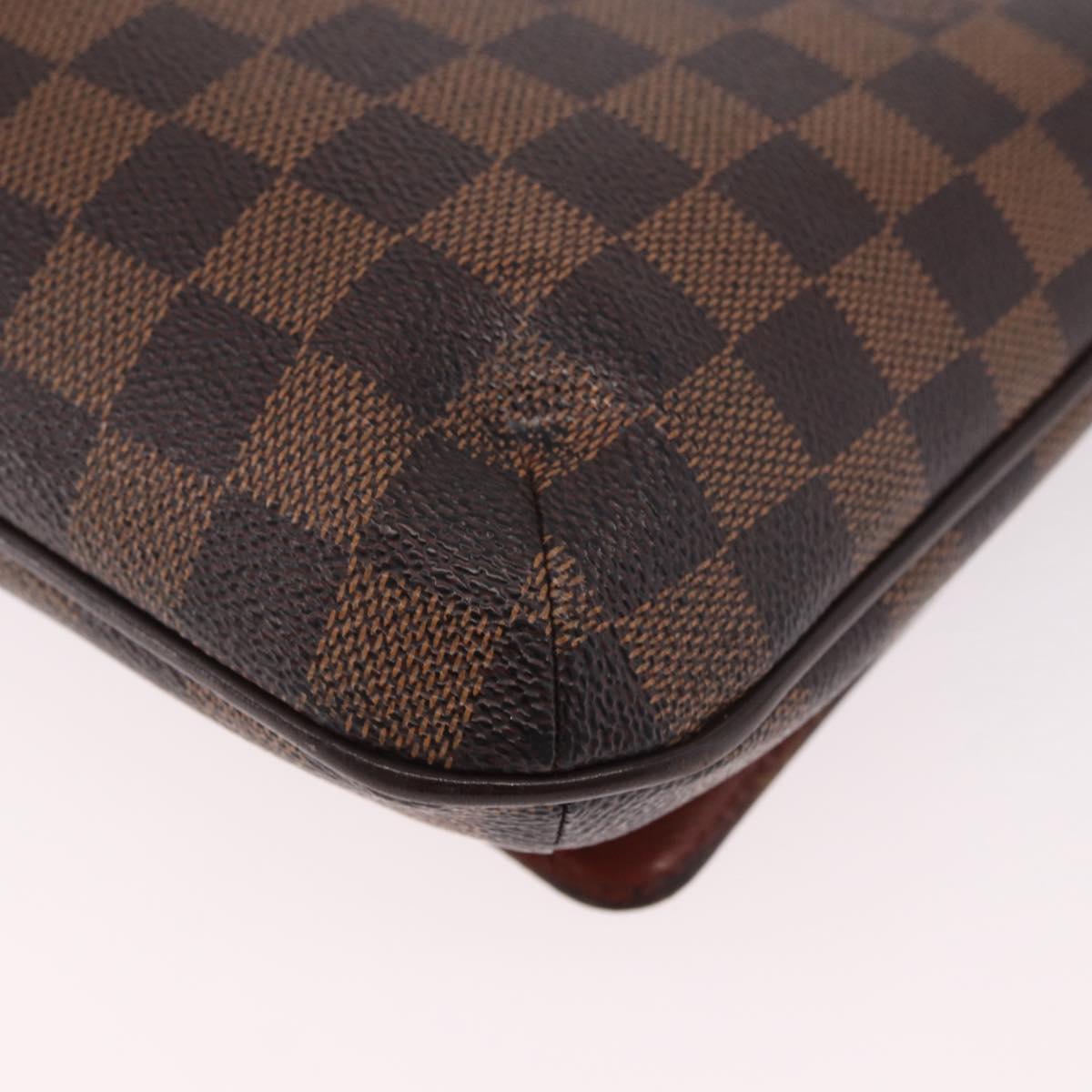 LOUIS VUITTON Damier Ebene Musette Tango Long Shoulder Bag N51301 LV Auth 189143
