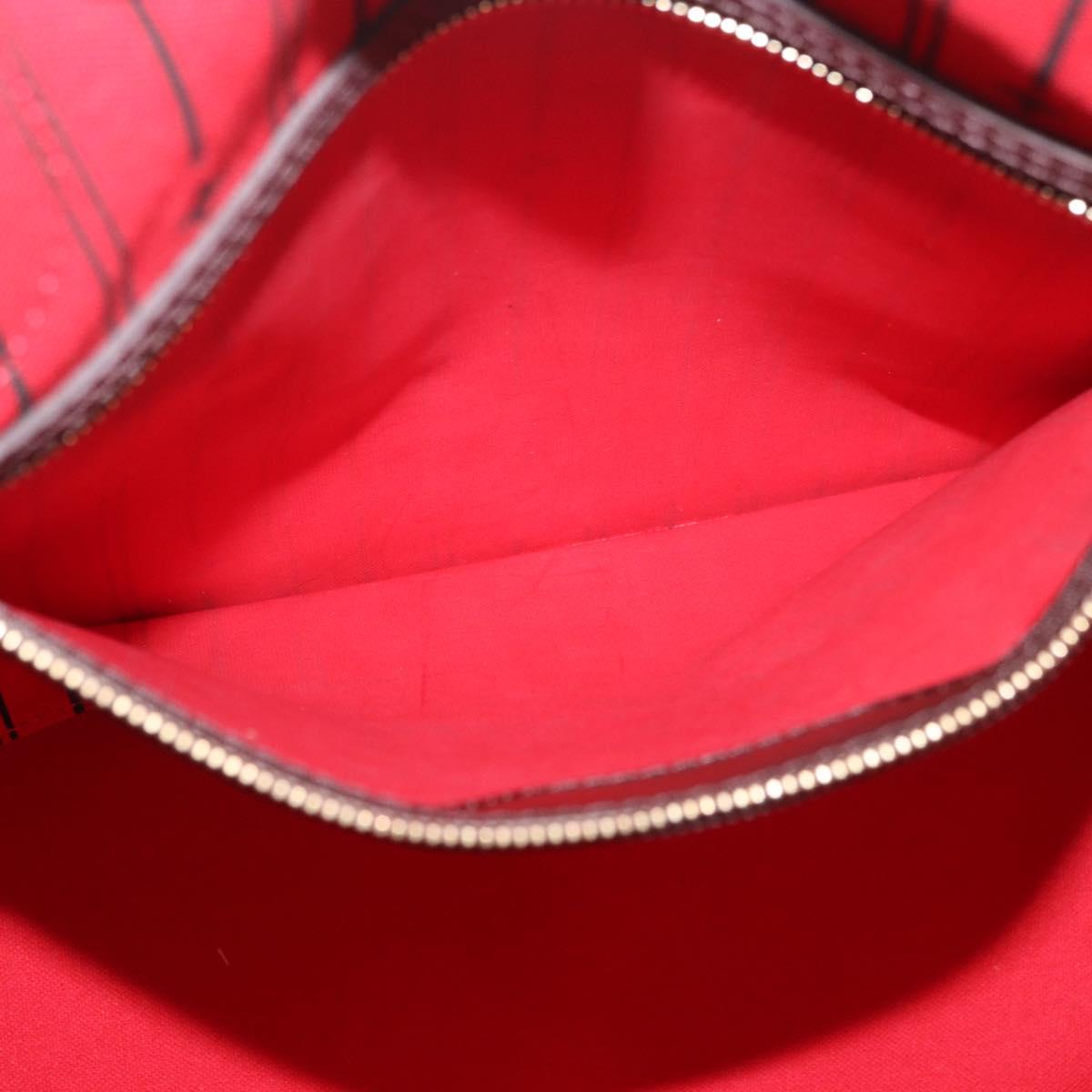 LOUIS VUITTON Damier Ebene Neverfull MM Tote Bag N51105 LV Auth 189144V