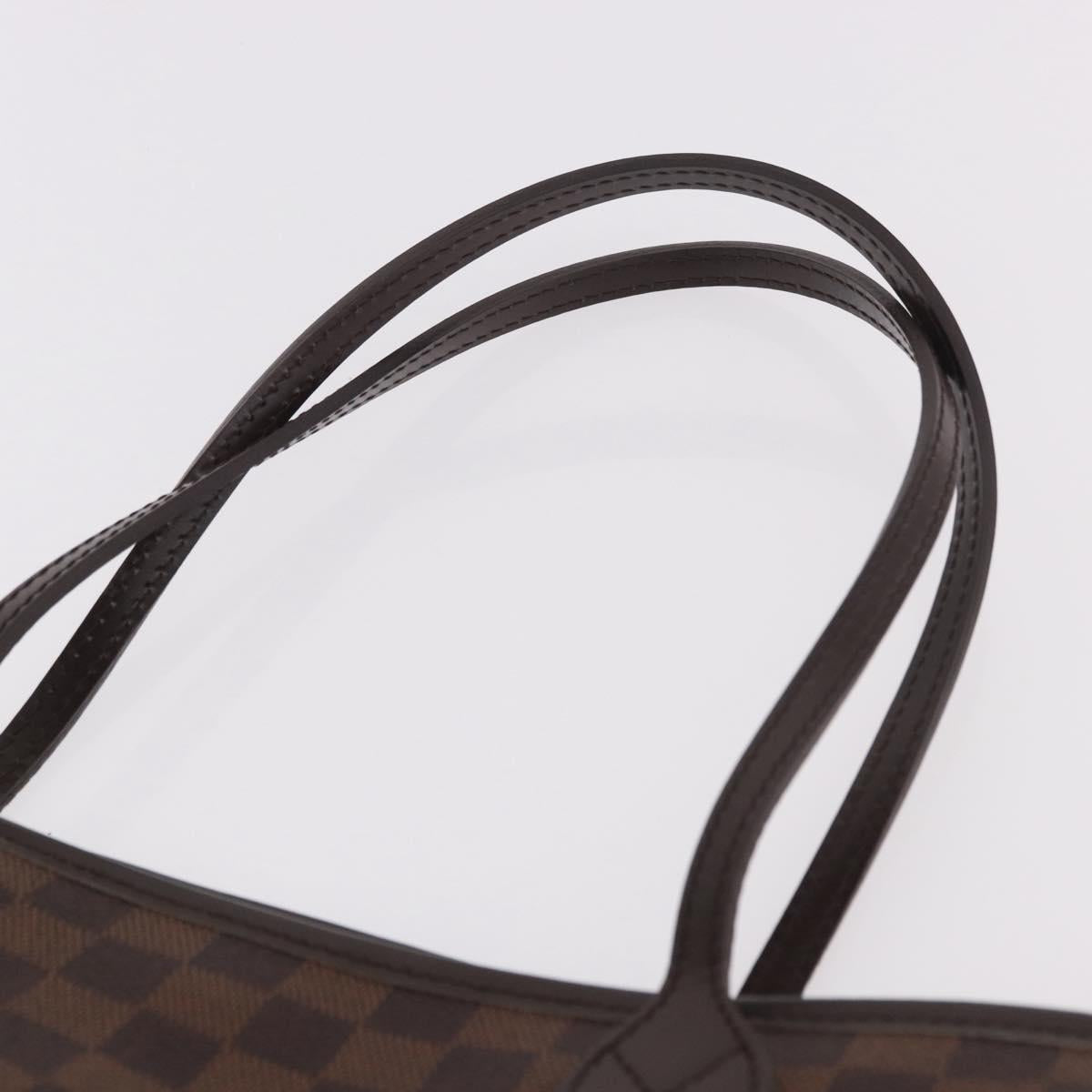 LOUIS VUITTON Damier Ebene Neverfull MM Tote Bag N51105 LV Auth 189144V
