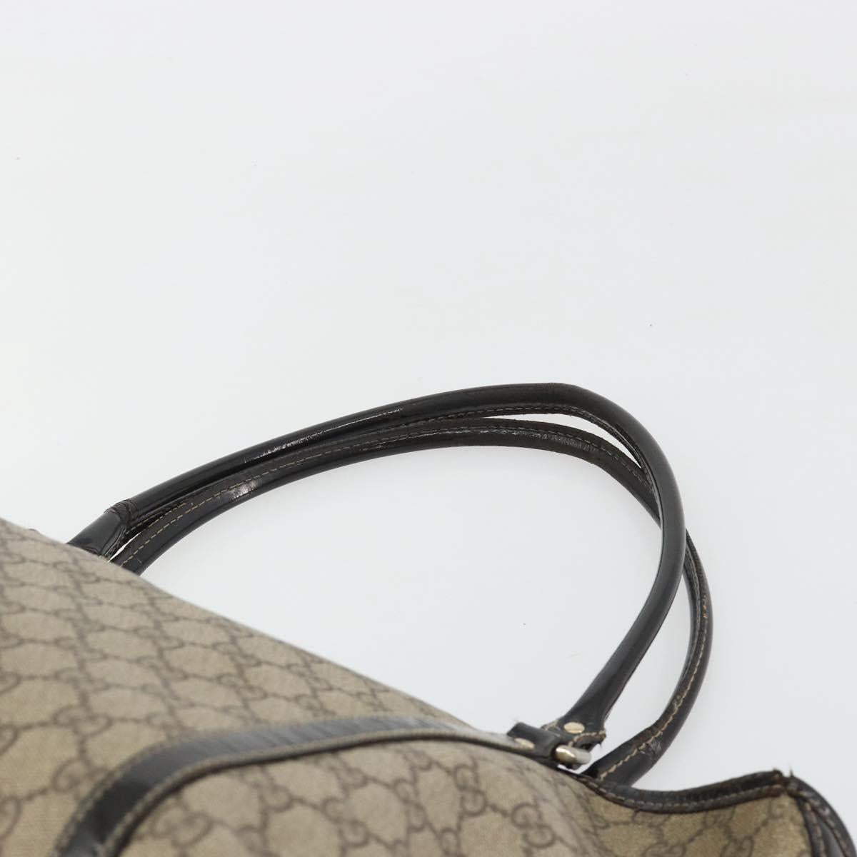 GUCCI GG Supreme Tote Bag PVC Beige Gold 197953 Auth 189151