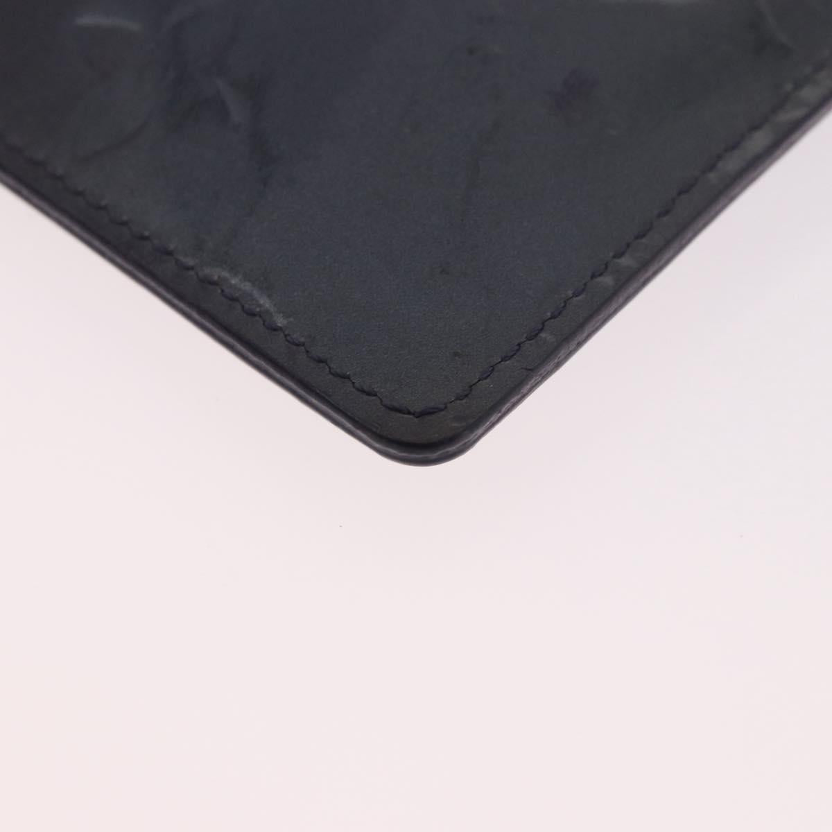 LOUIS VUITTON Vernis Pochette cree Coin Purse Indigo M91347 LV Auth 189160A