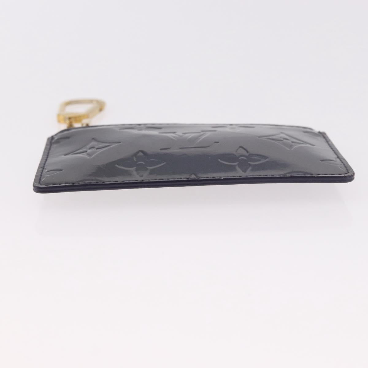 LOUIS VUITTON Vernis Pochette cree Coin Purse Indigo M91347 LV Auth 189160A