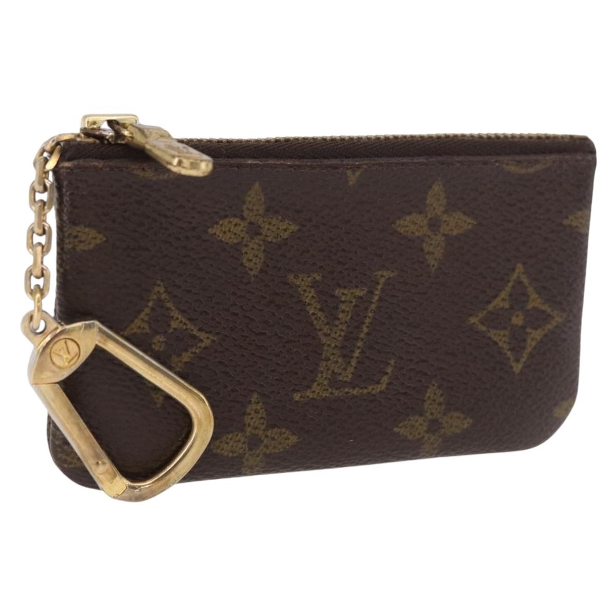 LOUIS VUITTON Monogram Pochette Cles Coin Purse M62650 LV Auth 189161