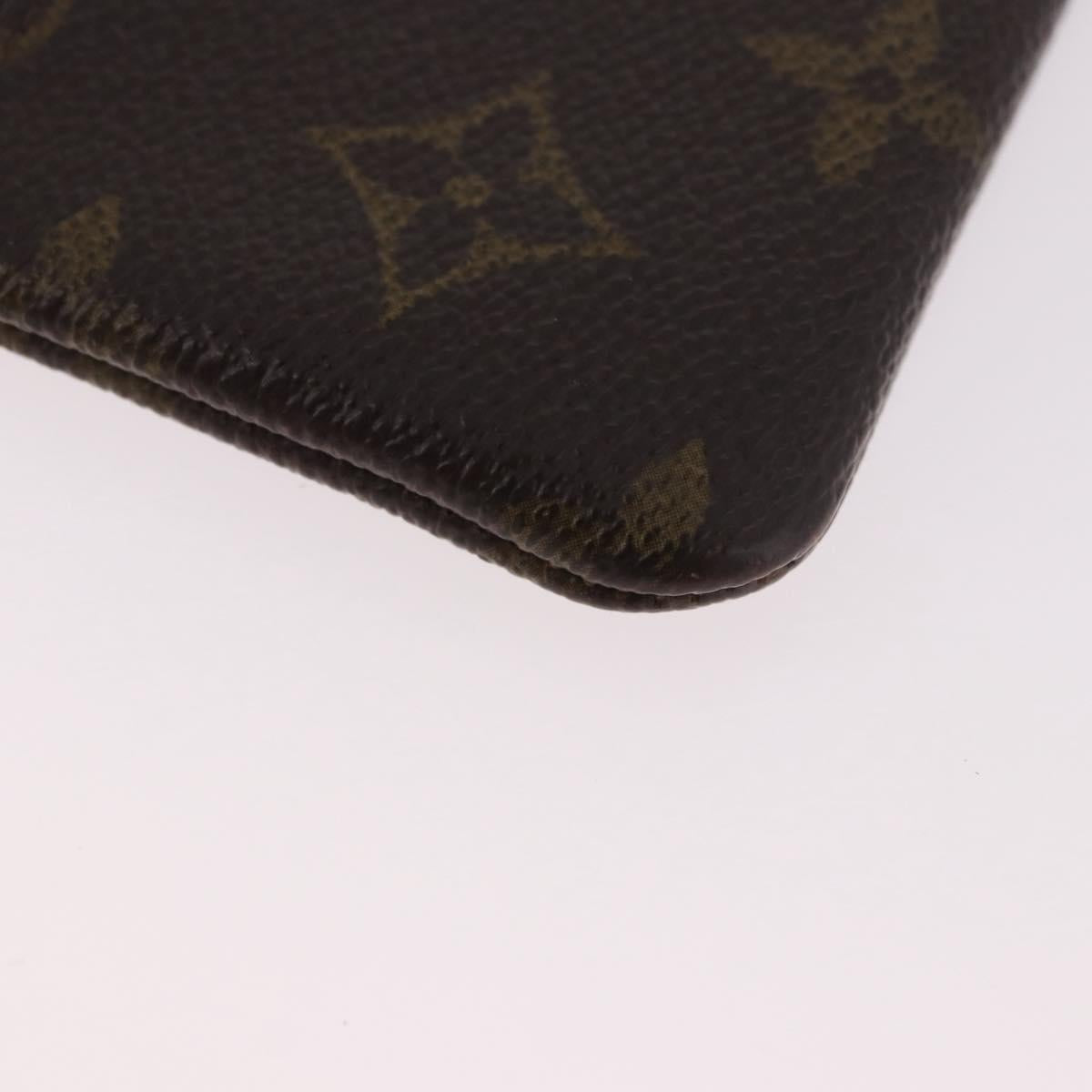 LOUIS VUITTON Monogram Pochette Cles Coin Purse M62650 LV Auth 189161
