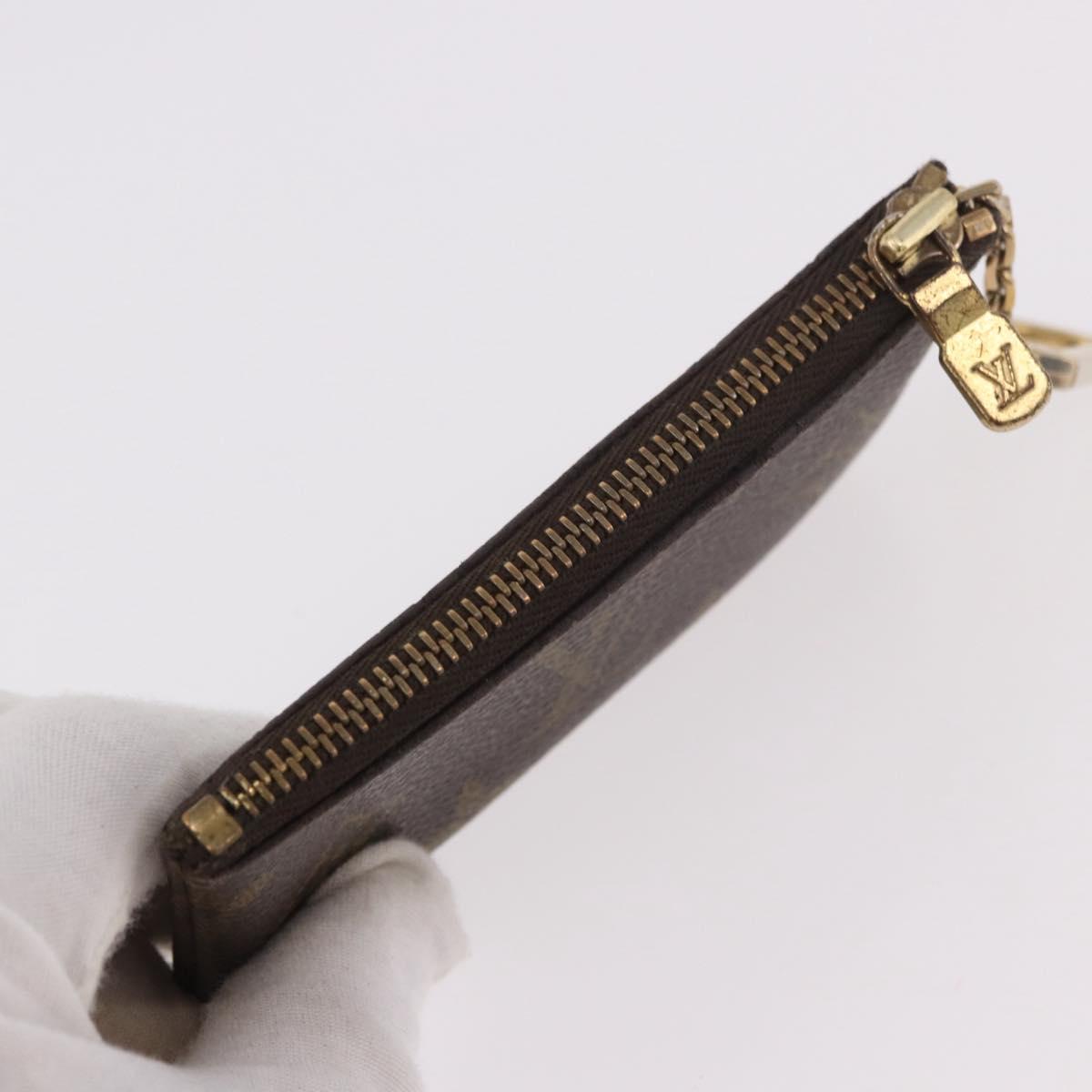 LOUIS VUITTON Monogram Pochette Cles Coin Purse M62650 LV Auth 189161
