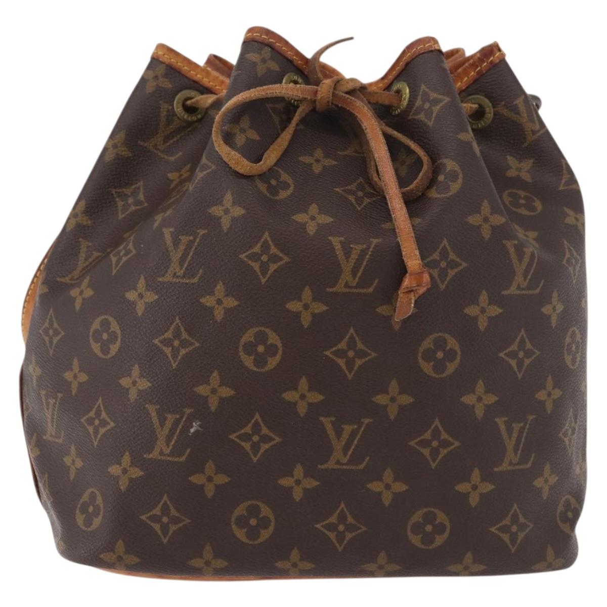 LOUIS VUITTON Monogram Petit Noe Shoulder Bag M42226 LV Auth 189162