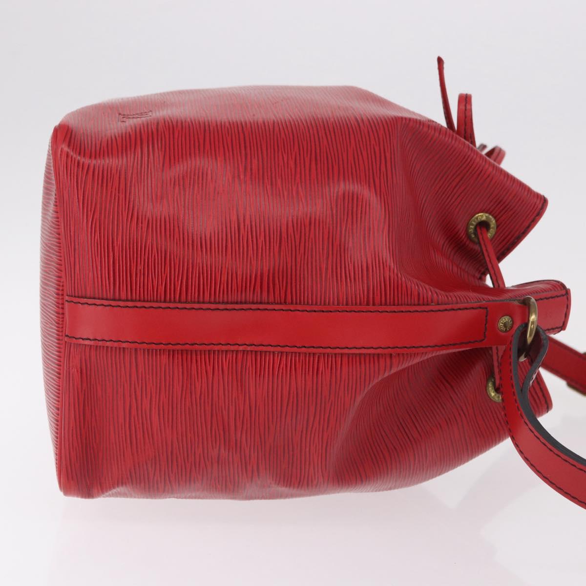LOUIS VUITTON Epi Petit Noe Shoulder Bag Red M44107 LV Auth 189163