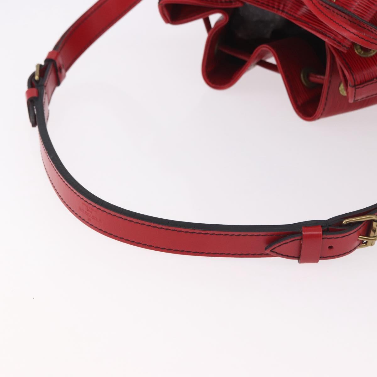 LOUIS VUITTON Epi Petit Noe Shoulder Bag Red M44107 LV Auth 189163