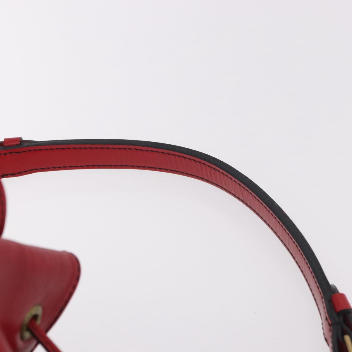 LOUIS VUITTON Epi Petit Noe Shoulder Bag Red M44107 LV Auth 189163