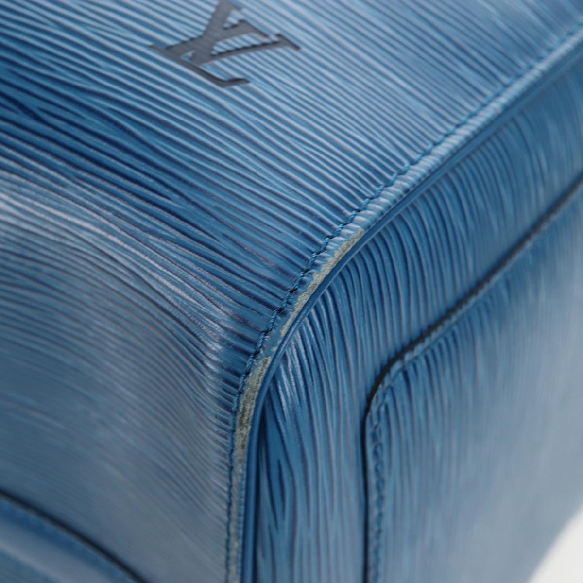 LOUIS VUITTON Epi Keepall 50 Boston Bag Blue M42965 LV Auth 189165V