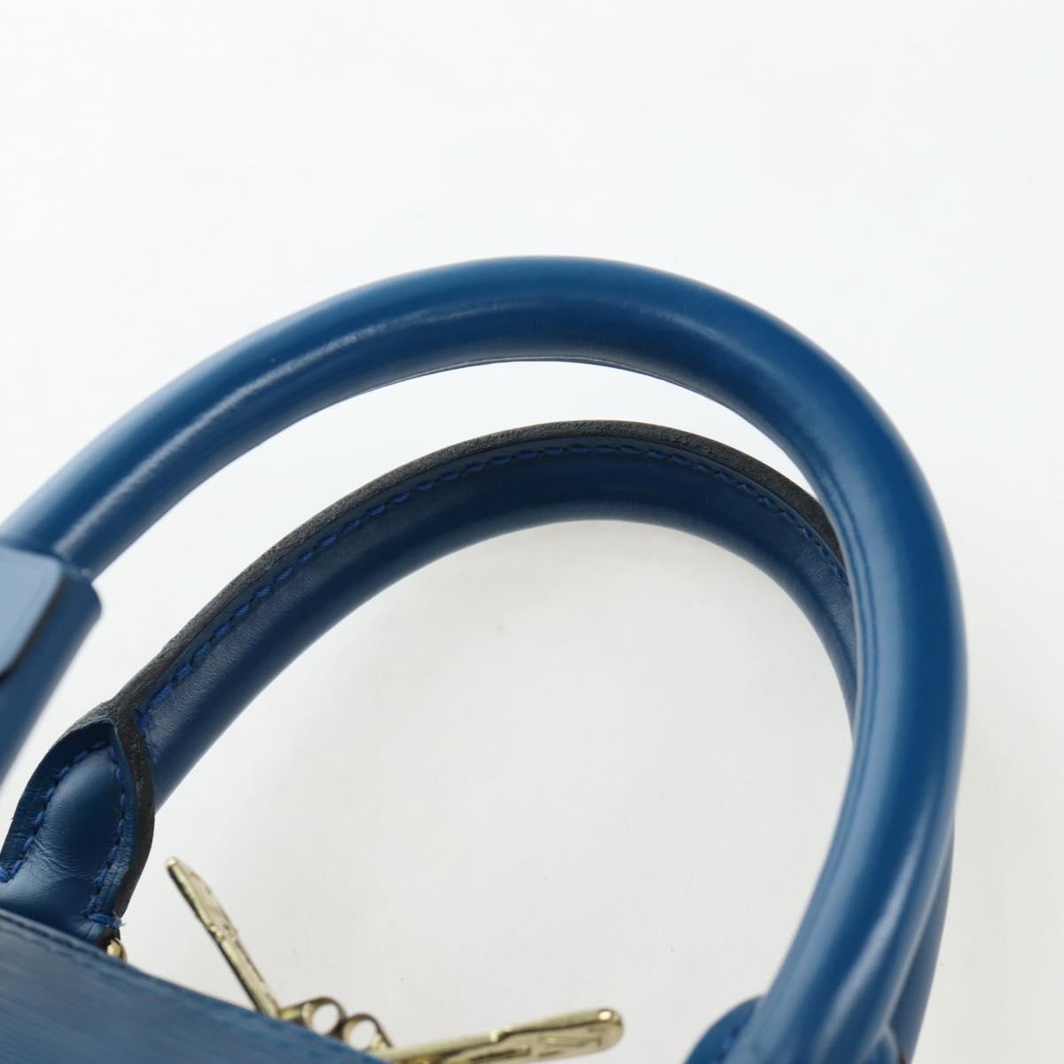 LOUIS VUITTON Epi Keepall 50 Boston Bag Blue M42965 LV Auth 189165V