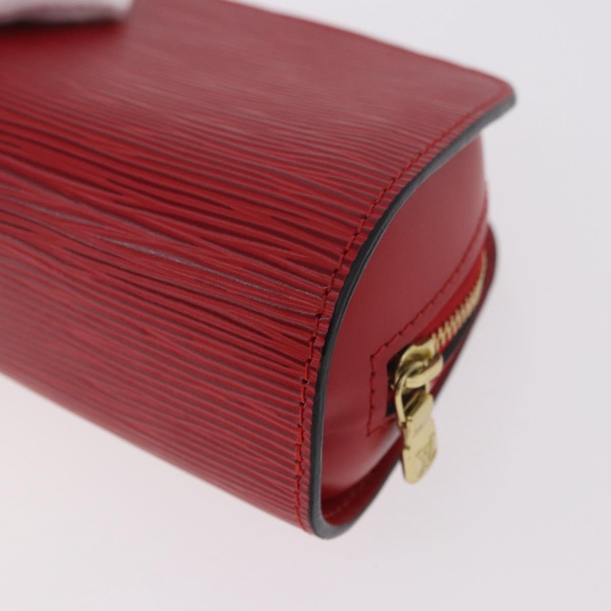 LOUIS VUITTON Epi Dauphine PM Pouch Red M48447 LV Auth 189167