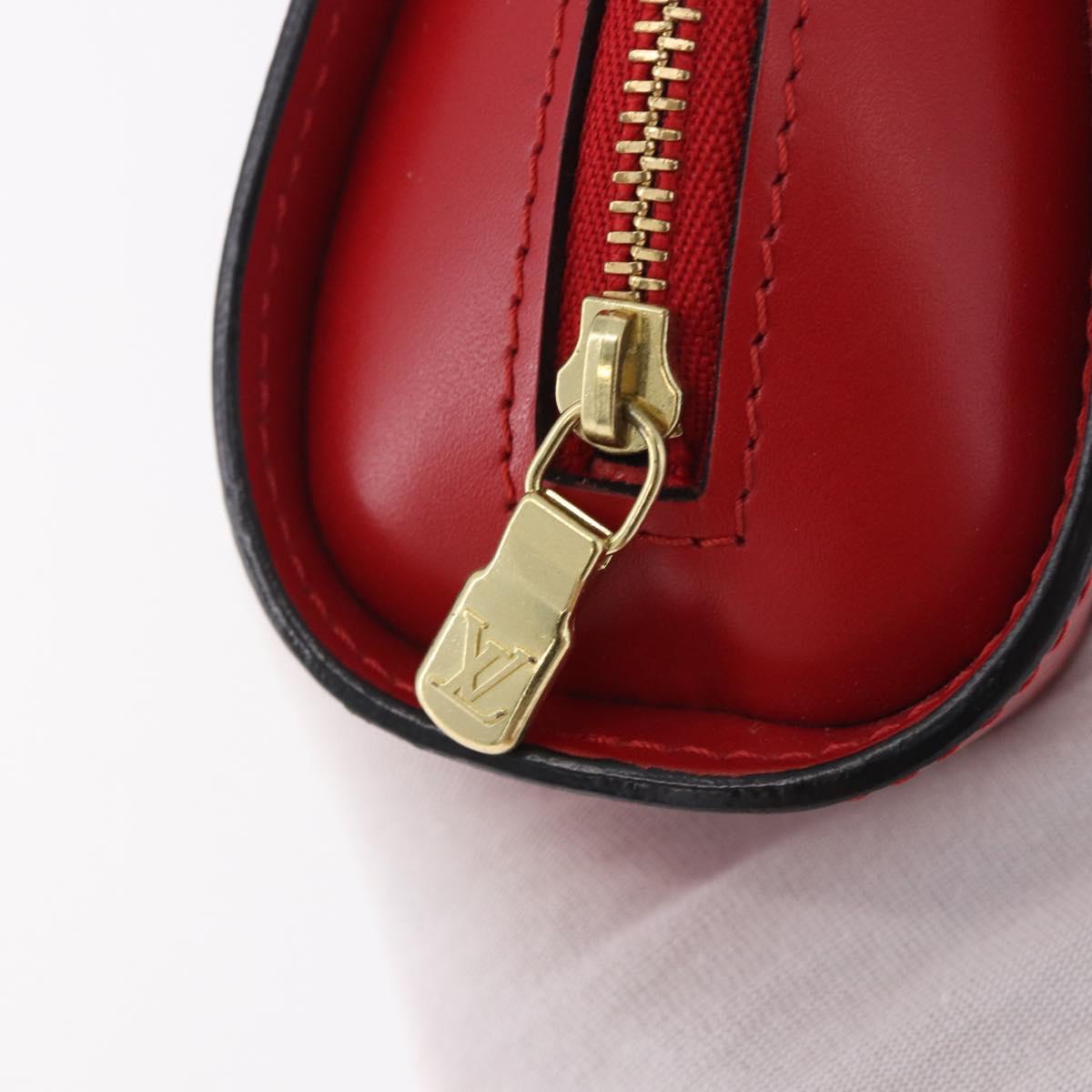 LOUIS VUITTON Epi Dauphine PM Pouch Red M48447 LV Auth 189167
