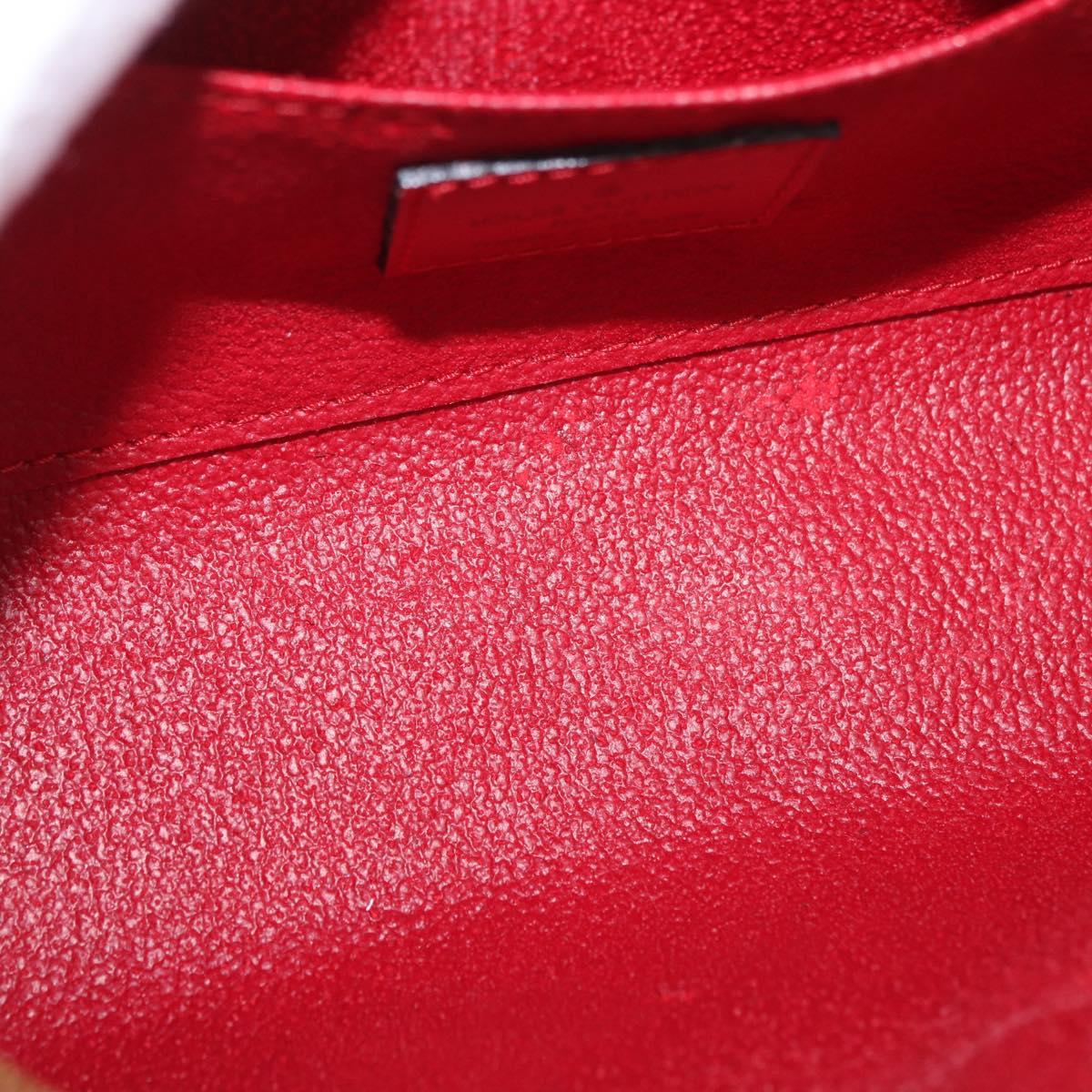 LOUIS VUITTON Epi Dauphine PM Pouch Red M48447 LV Auth 189167