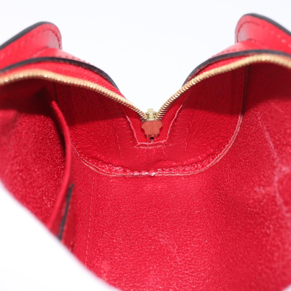 LOUIS VUITTON Epi Dauphine PM Pouch Red M48447 LV Auth 189167