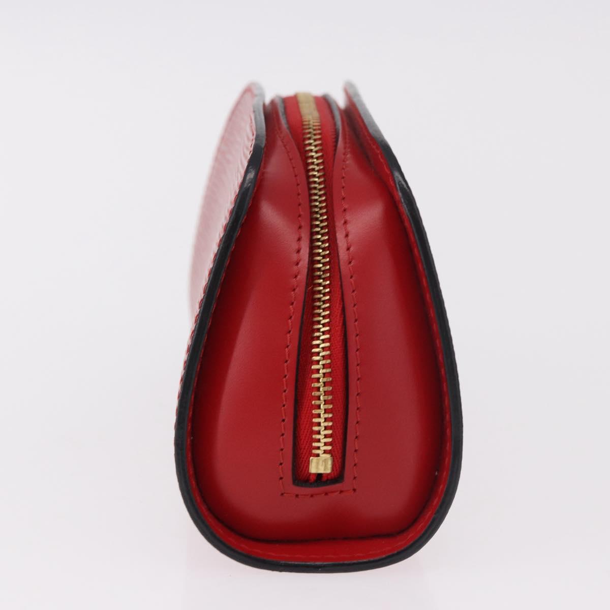 LOUIS VUITTON Epi Dauphine PM Pouch Red M48447 LV Auth 189167