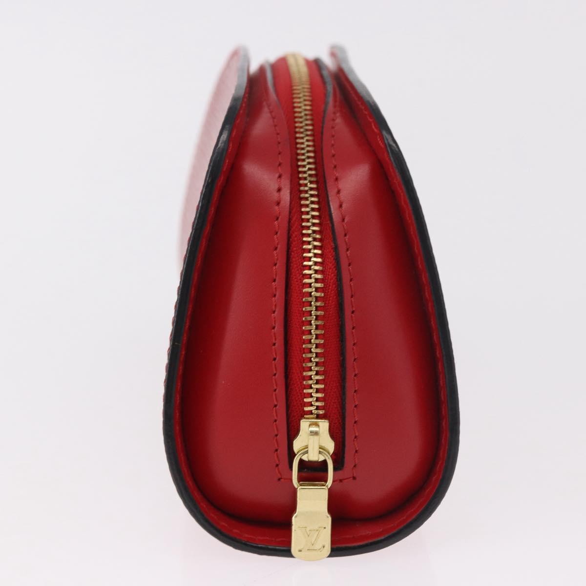 LOUIS VUITTON Epi Dauphine PM Pouch Red M48447 LV Auth 189167