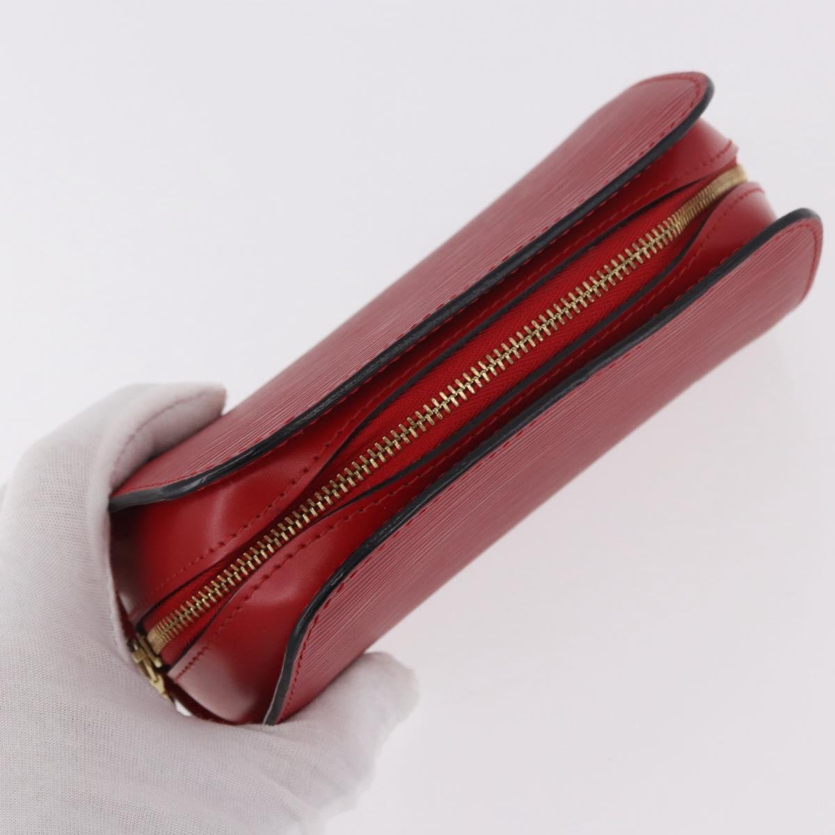 LOUIS VUITTON Epi Dauphine PM Pouch Red M48447 LV Auth 189167