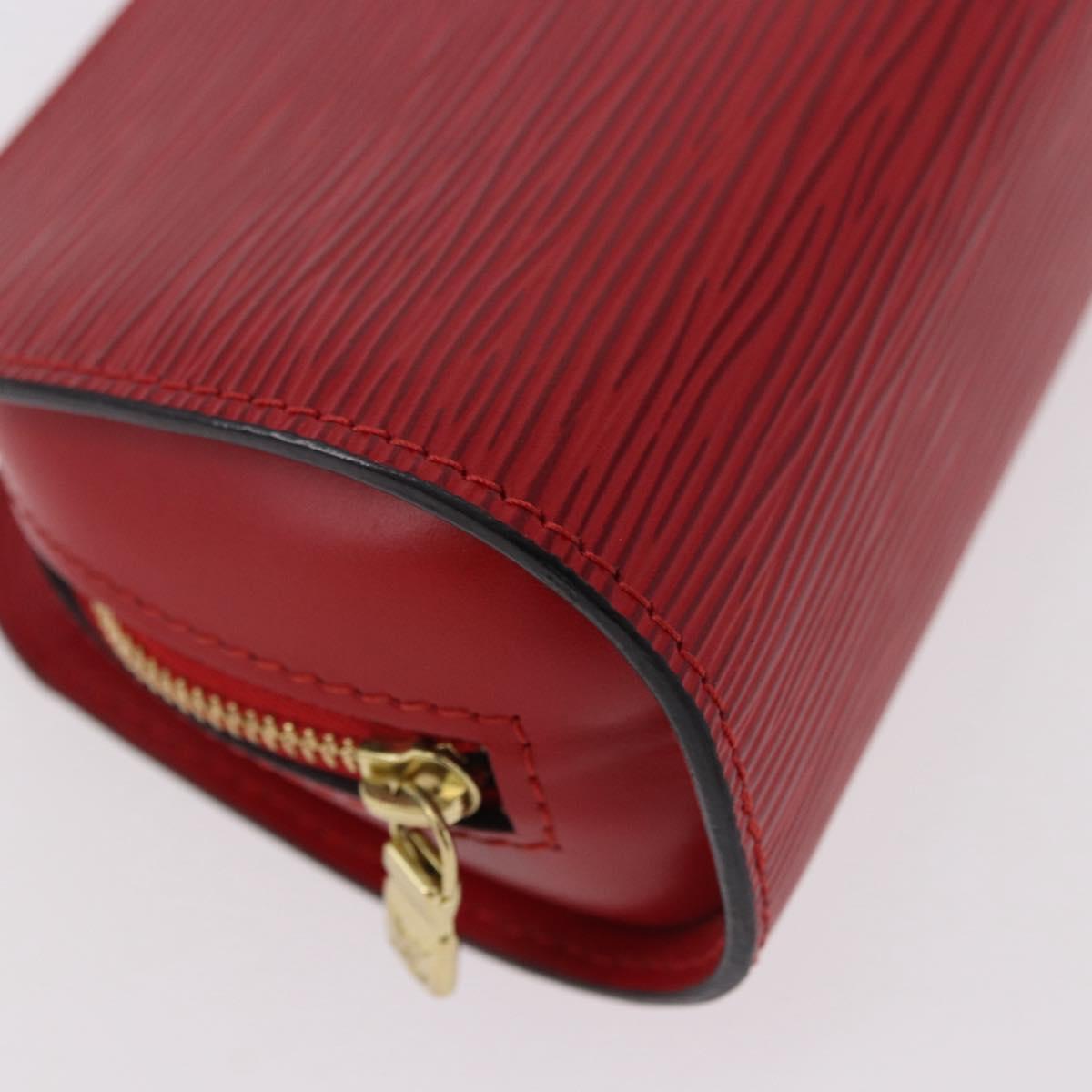 LOUIS VUITTON Epi Dauphine PM Pouch Red M48447 LV Auth 189167