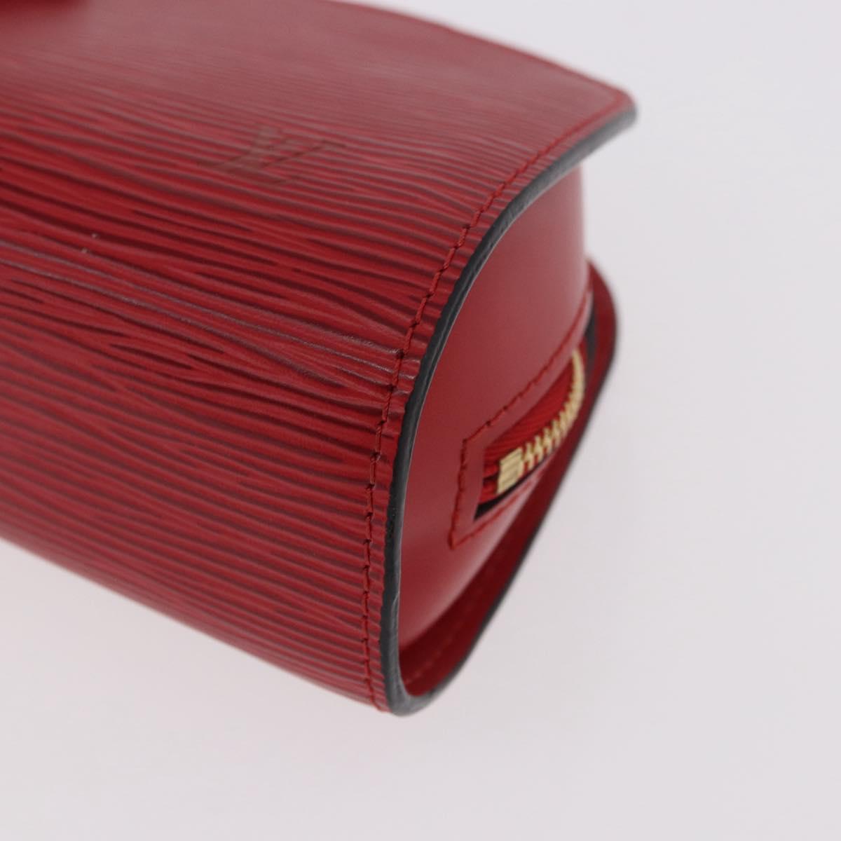 LOUIS VUITTON Epi Dauphine PM Pouch Red M48447 LV Auth 189167