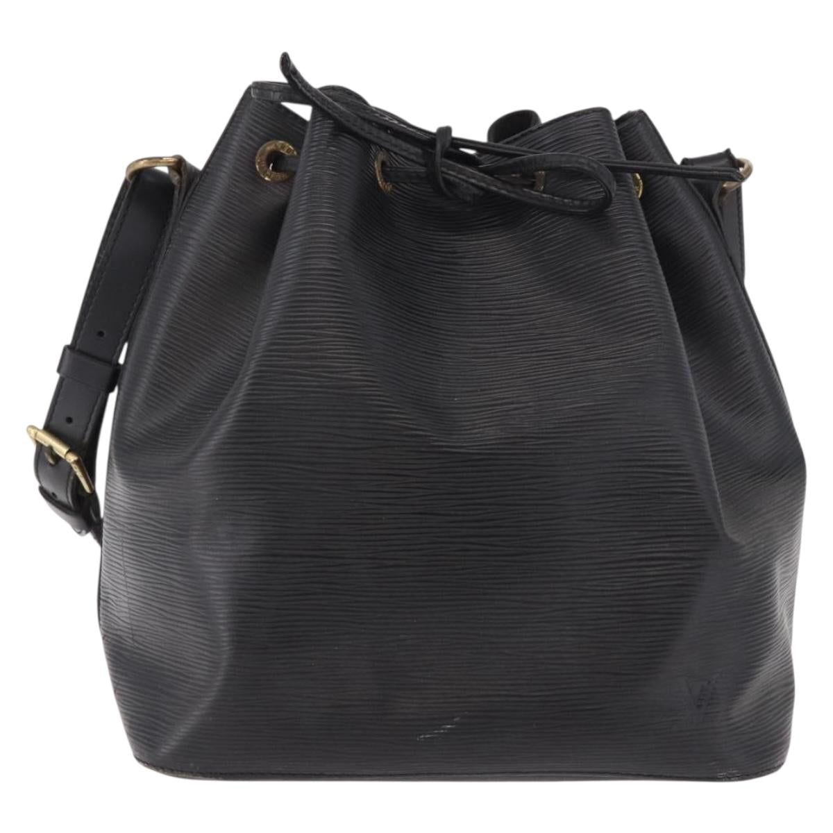 LOUIS VUITTON Epi Petit Noe Shoulder Bag Black M44102 LV Auth 189169