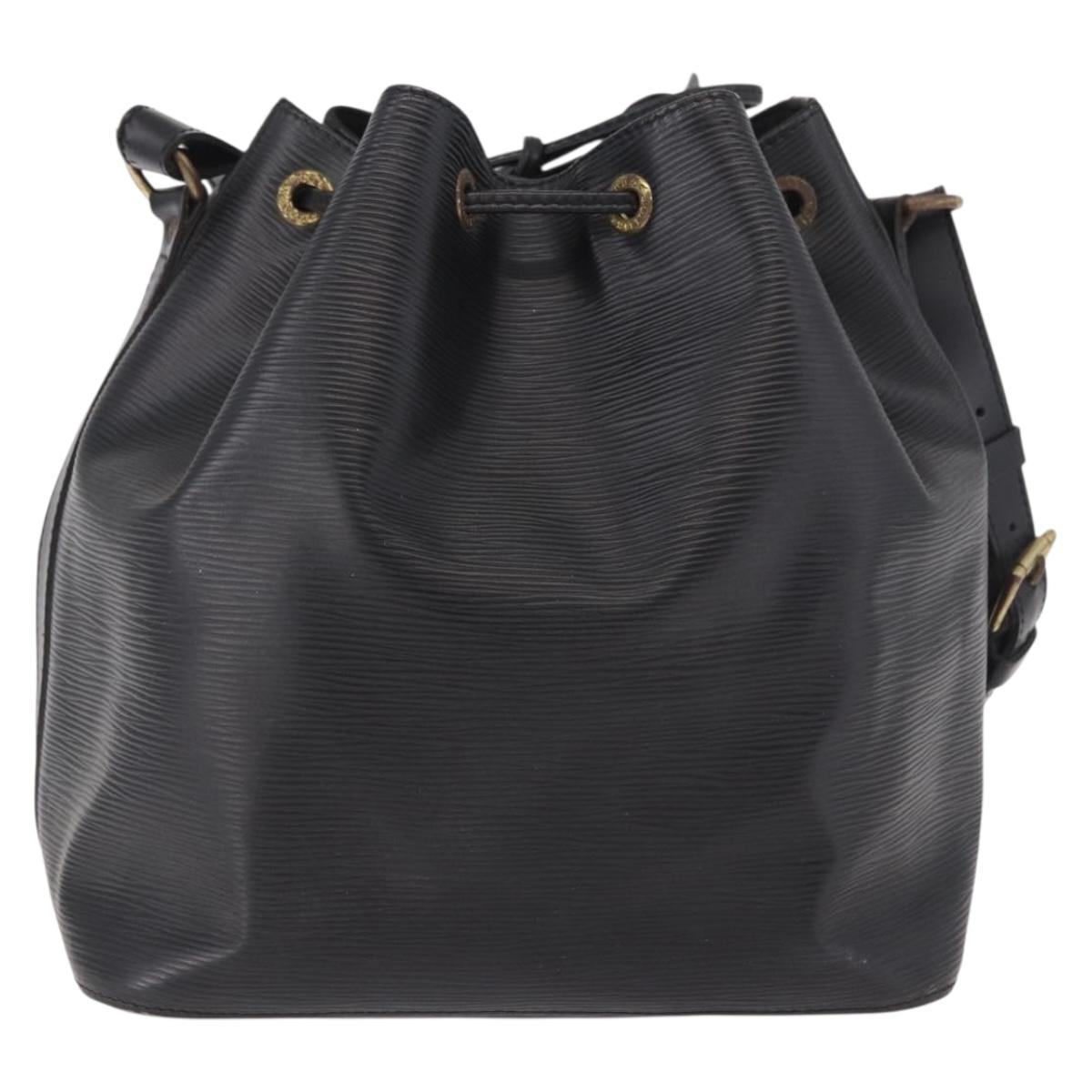 LOUIS VUITTON Epi Petit Noe Shoulder Bag Black M44102 LV Auth 189169