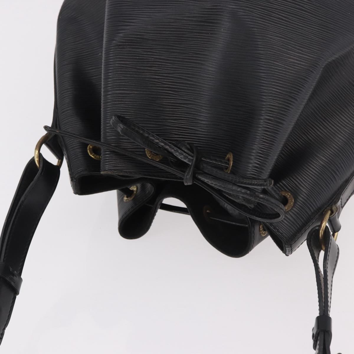 LOUIS VUITTON Epi Petit Noe Shoulder Bag Black M44102 LV Auth 189169