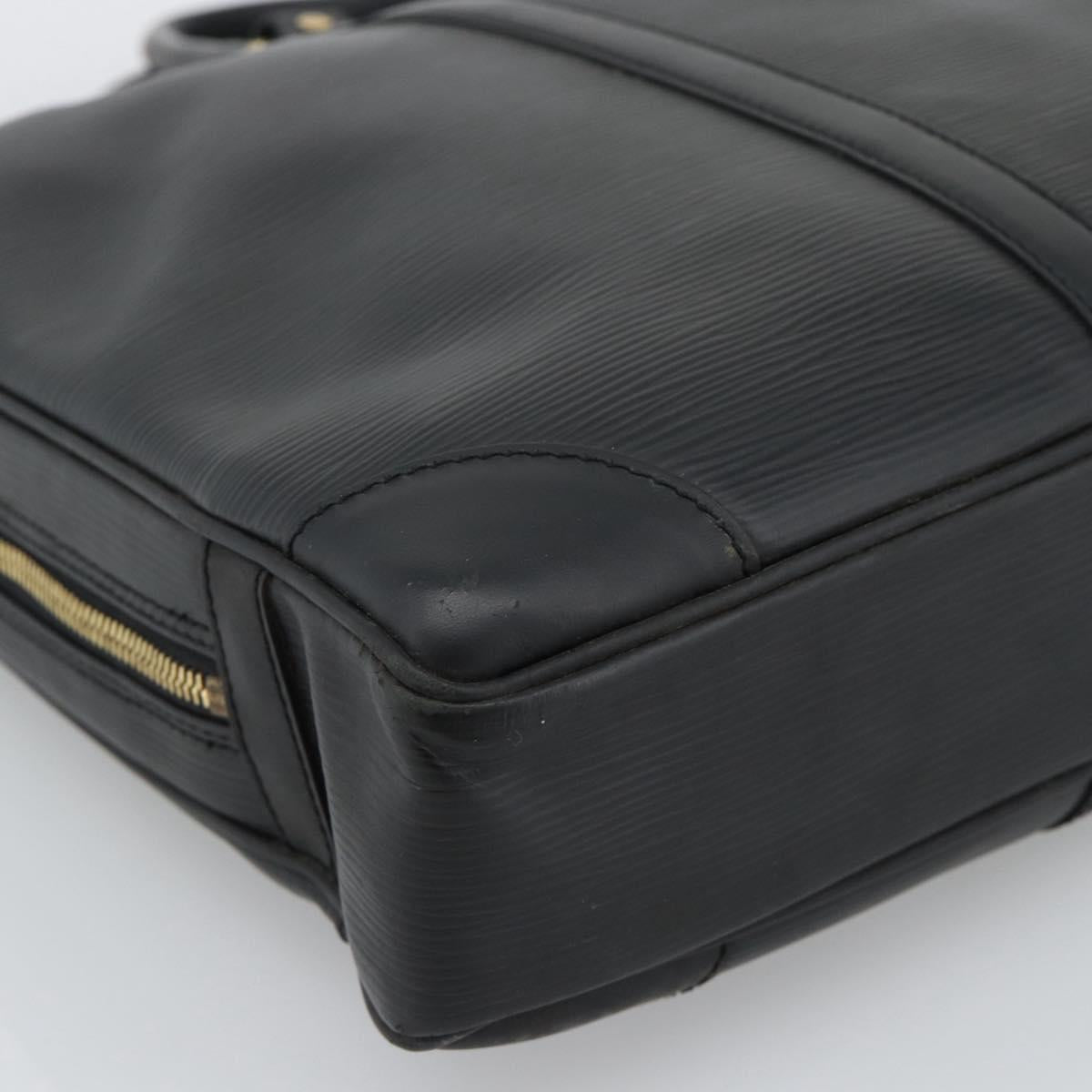 LOUIS VUITTON Epi Porte Documents Voyage Business Bag Black M54472 Auth 189171
