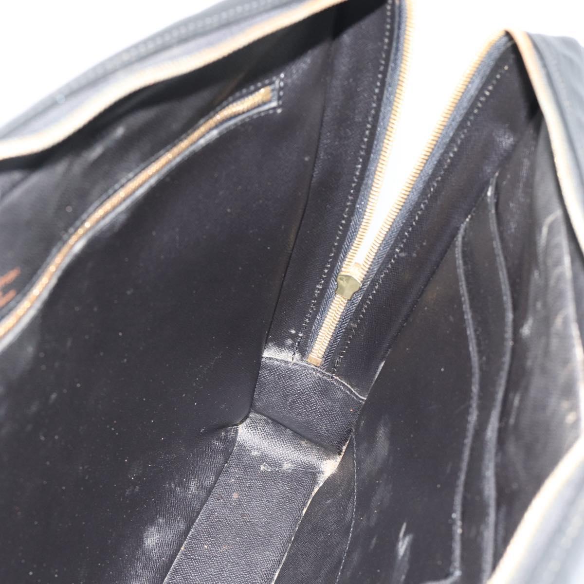 LOUIS VUITTON Epi Porte Documents Voyage Business Bag Black M54472 Auth 189171