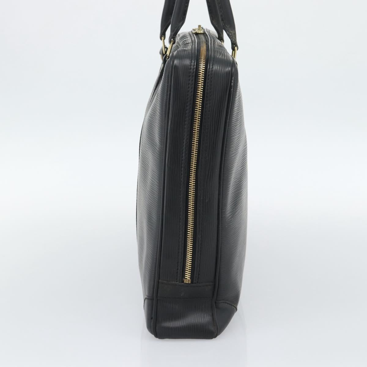 LOUIS VUITTON Epi Porte Documents Voyage Business Bag Black M54472 Auth 189171