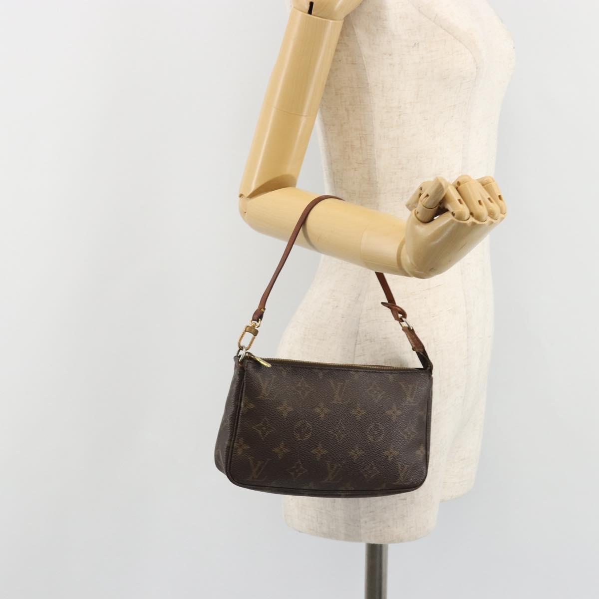 LOUIS VUITTON Monogram Pochette Accessoires Pouch M51980 LV Auth 189173