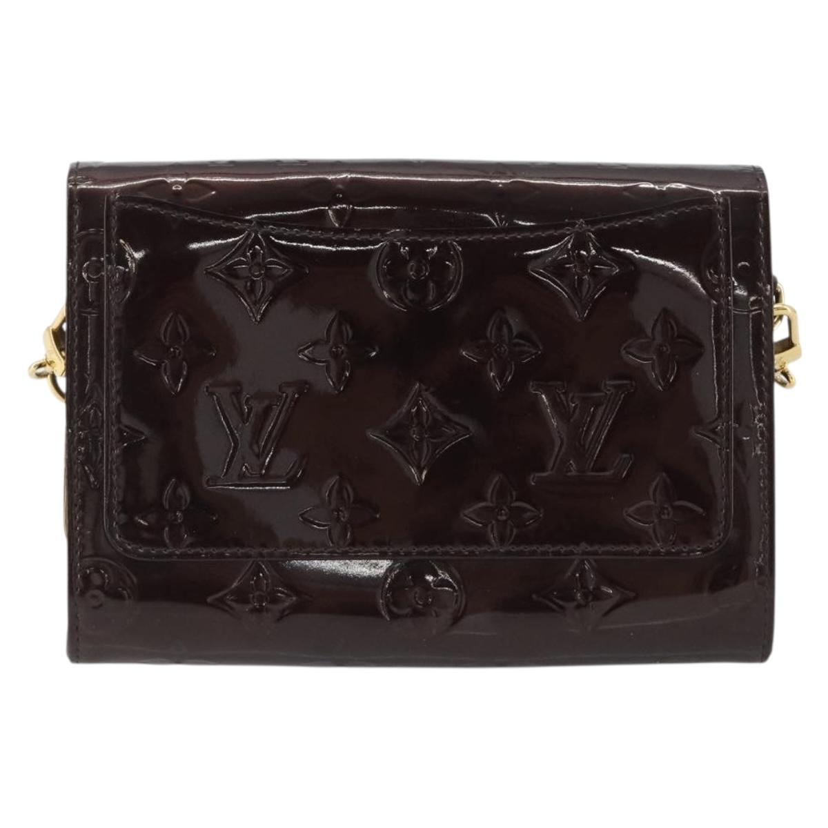 LOUIS VUITTON Vernis Rossmore PM Shoulder Bag Rouge Favist M91547 Auth 189176A