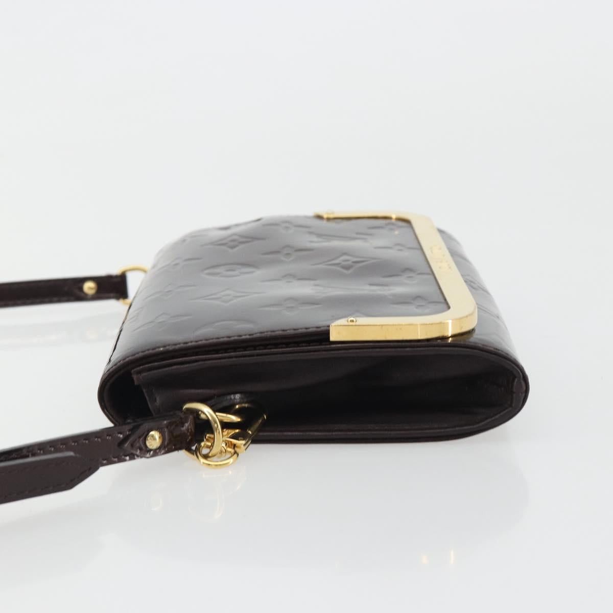 LOUIS VUITTON Vernis Rossmore PM Shoulder Bag Rouge Favist M91547 Auth 189176A