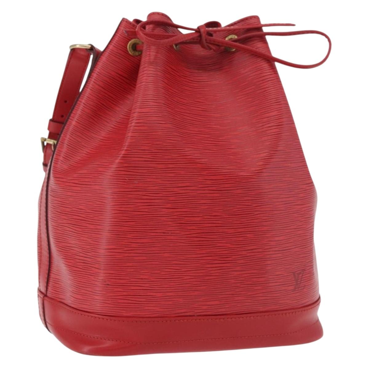 LOUIS VUITTON Epi Noe Shoulder Bag Red M44007 LV Auth 189183V