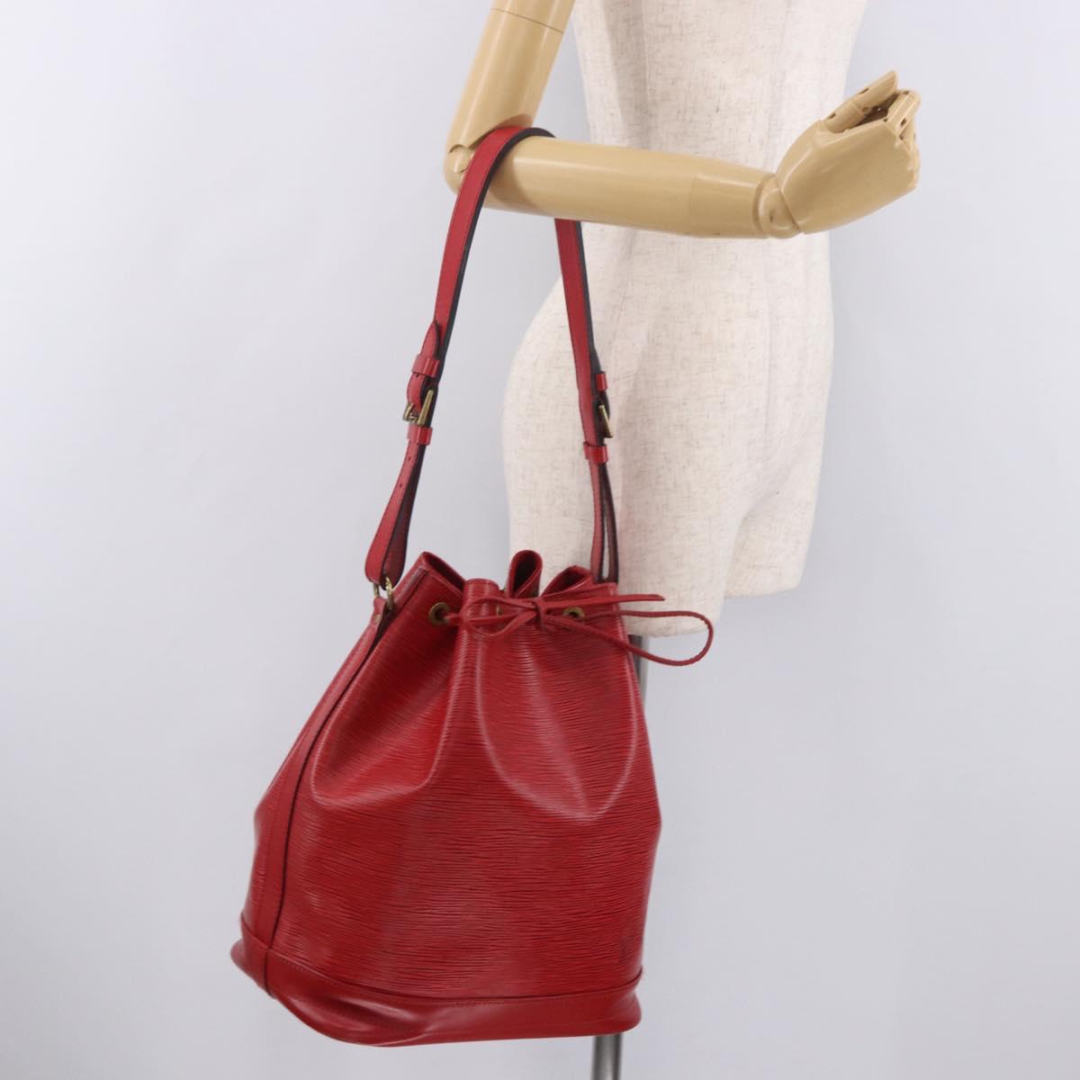 LOUIS VUITTON Epi Noe Shoulder Bag Red M44007 LV Auth 189183V
