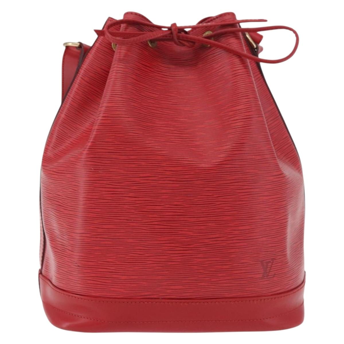 LOUIS VUITTON Epi Noe Shoulder Bag Red M44007 LV Auth 189183V